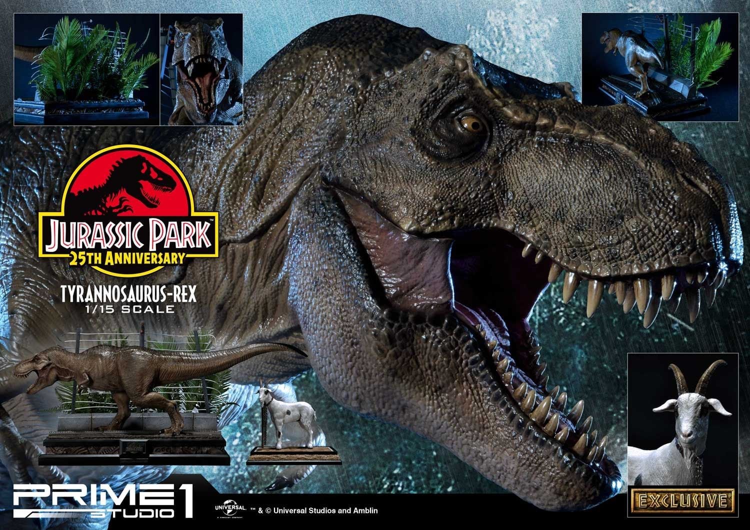 Jurassic Park (Film) Tyrannosaurus-Rex 1/15 scale EX Version image 3