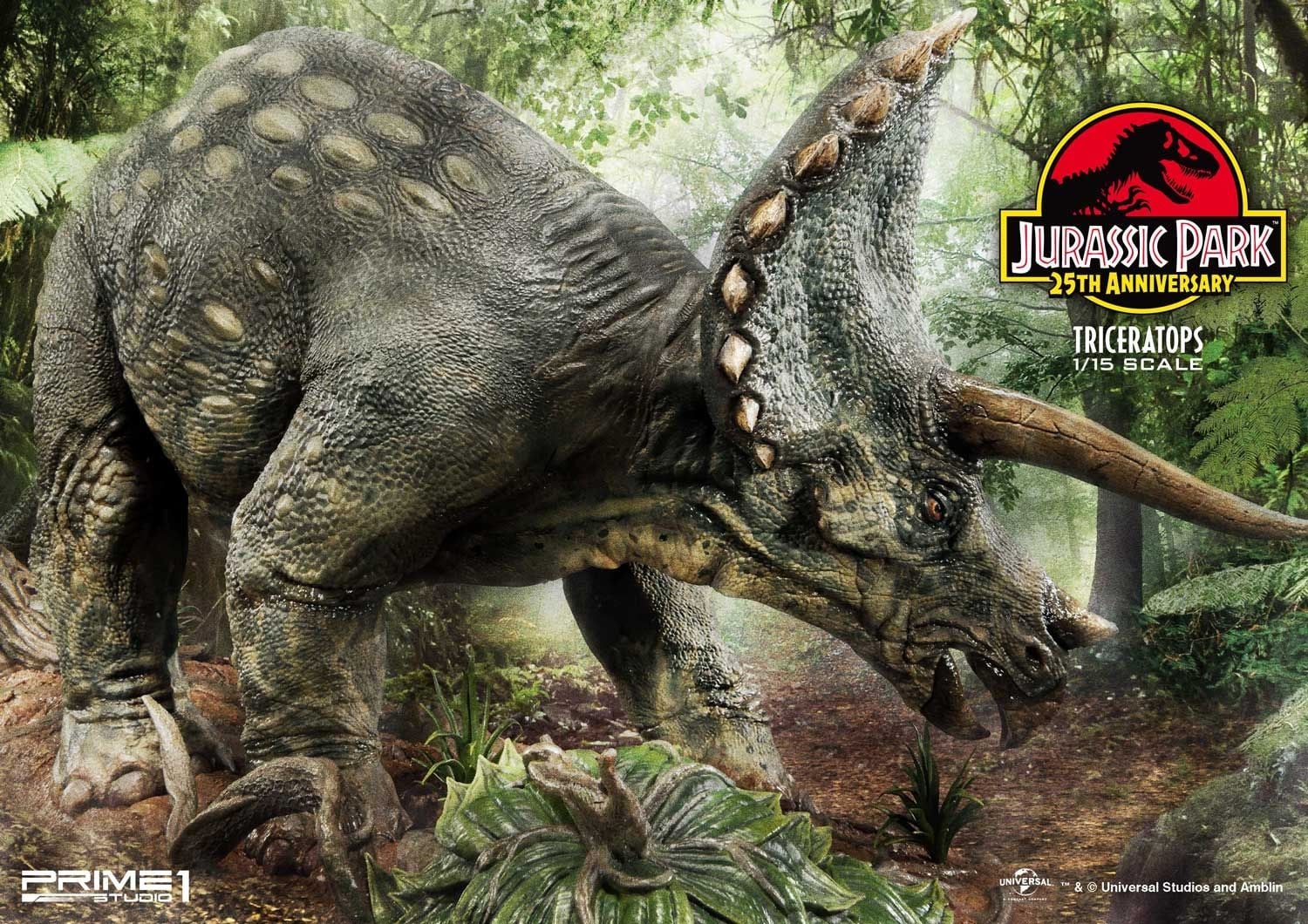 Jurassic Park (Film) Triceratops 1/15 scale EX Version image 10