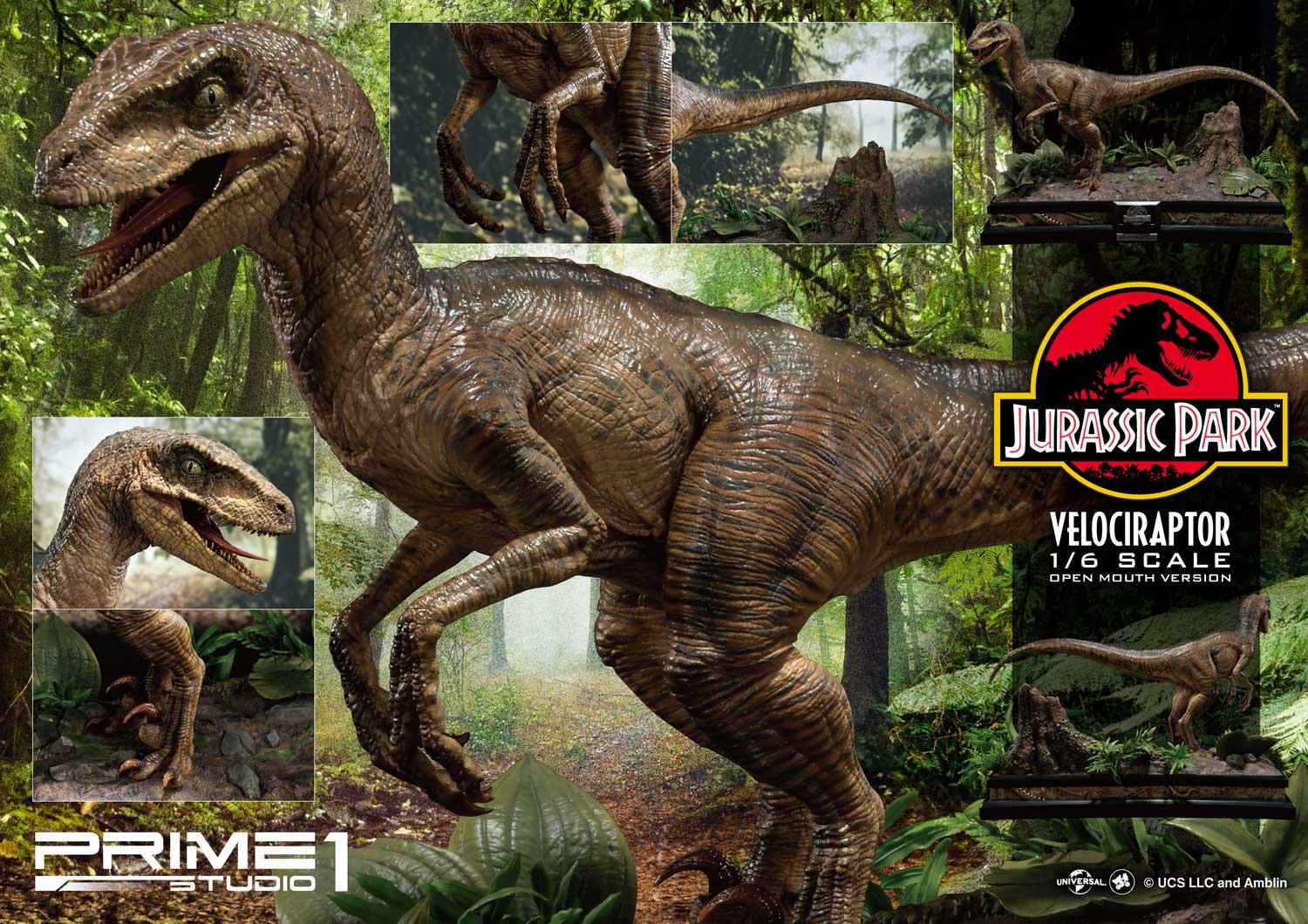 Jurassic Park (Film) Velociraptor Open mouth image 5