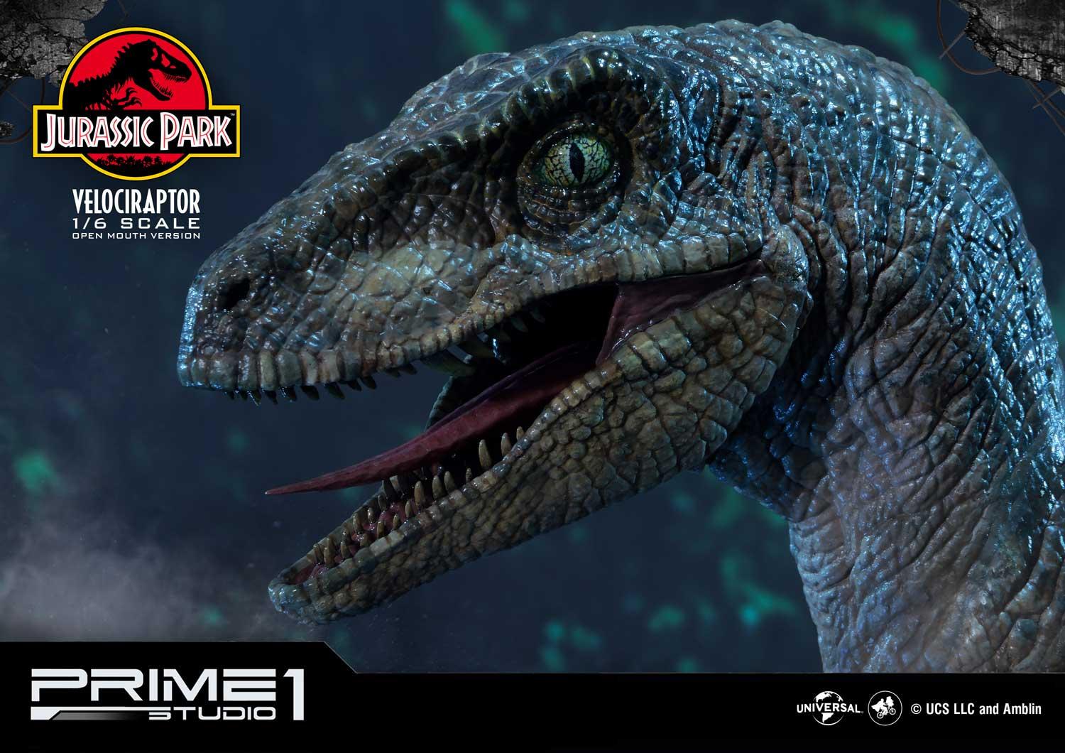 Jurassic Park (Film) Velociraptor Open mouth image 7