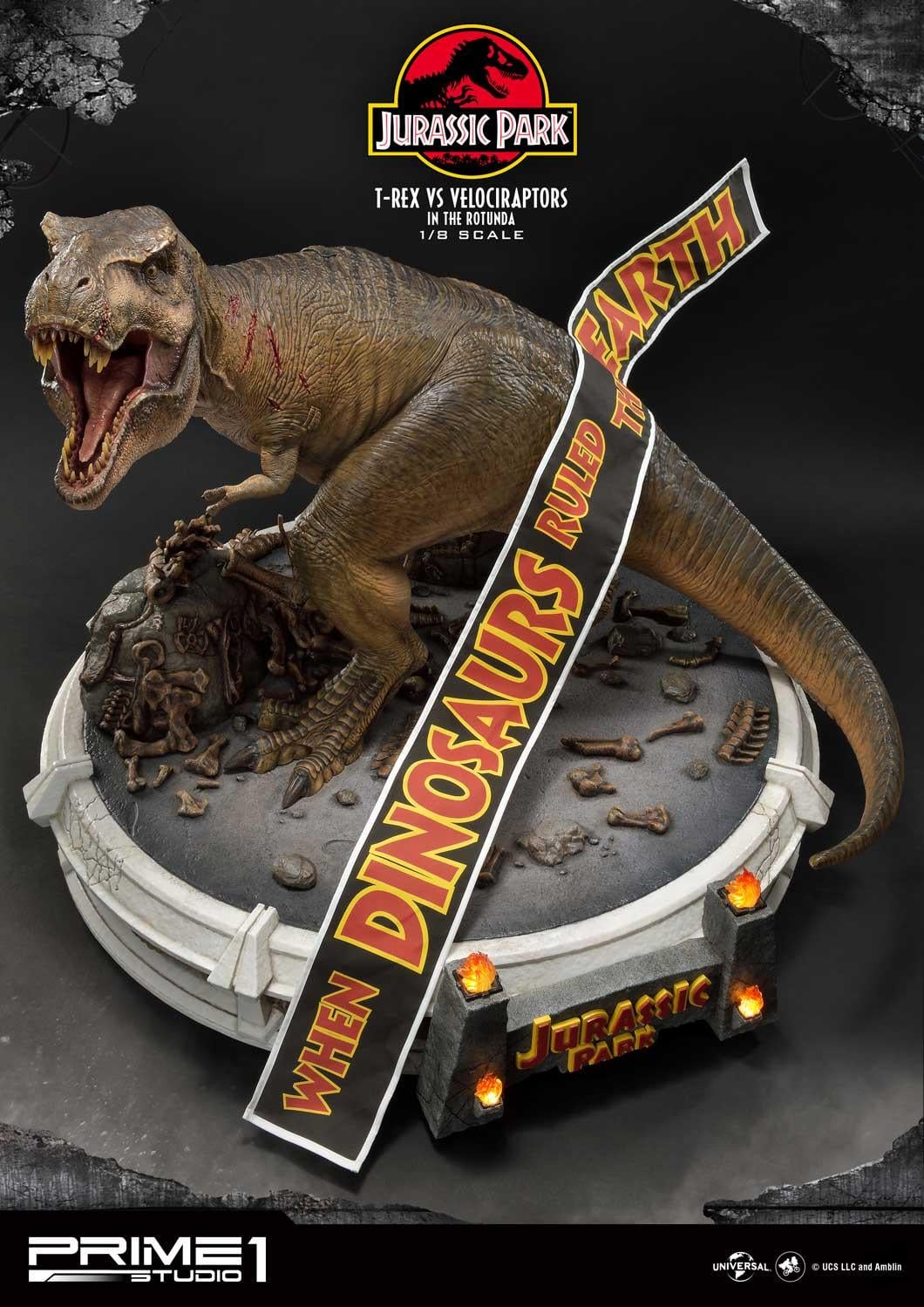 Jurassic Park (Film) T-REX VS Velociraptors in the Rotunda image 3
