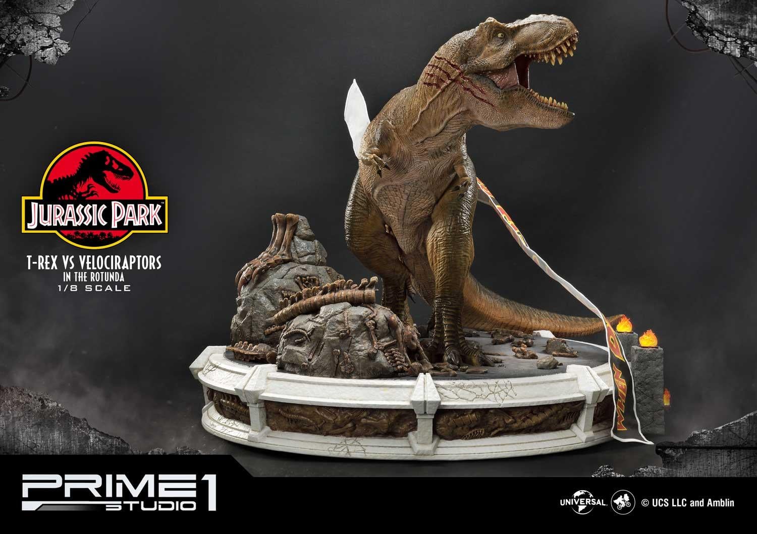 Jurassic Park (Film) T-REX VS Velociraptors in the Rotunda image 6