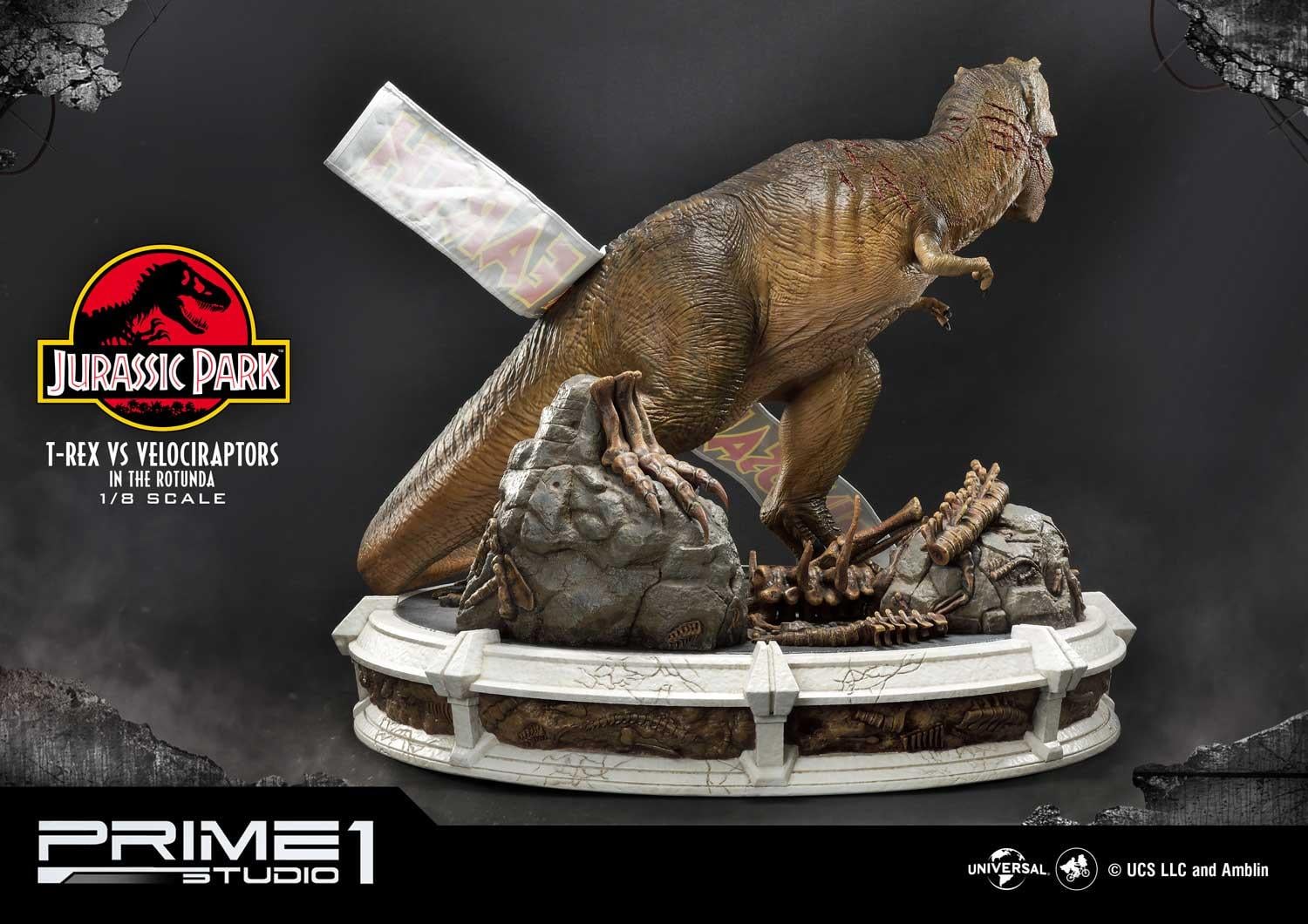 Jurassic Park (Film) T-REX VS Velociraptors in the Rotunda image 7