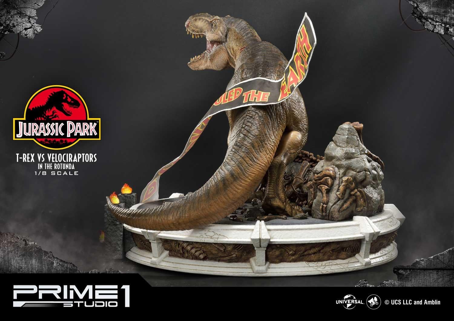 Jurassic Park (Film) T-REX VS Velociraptors in the Rotunda image 8