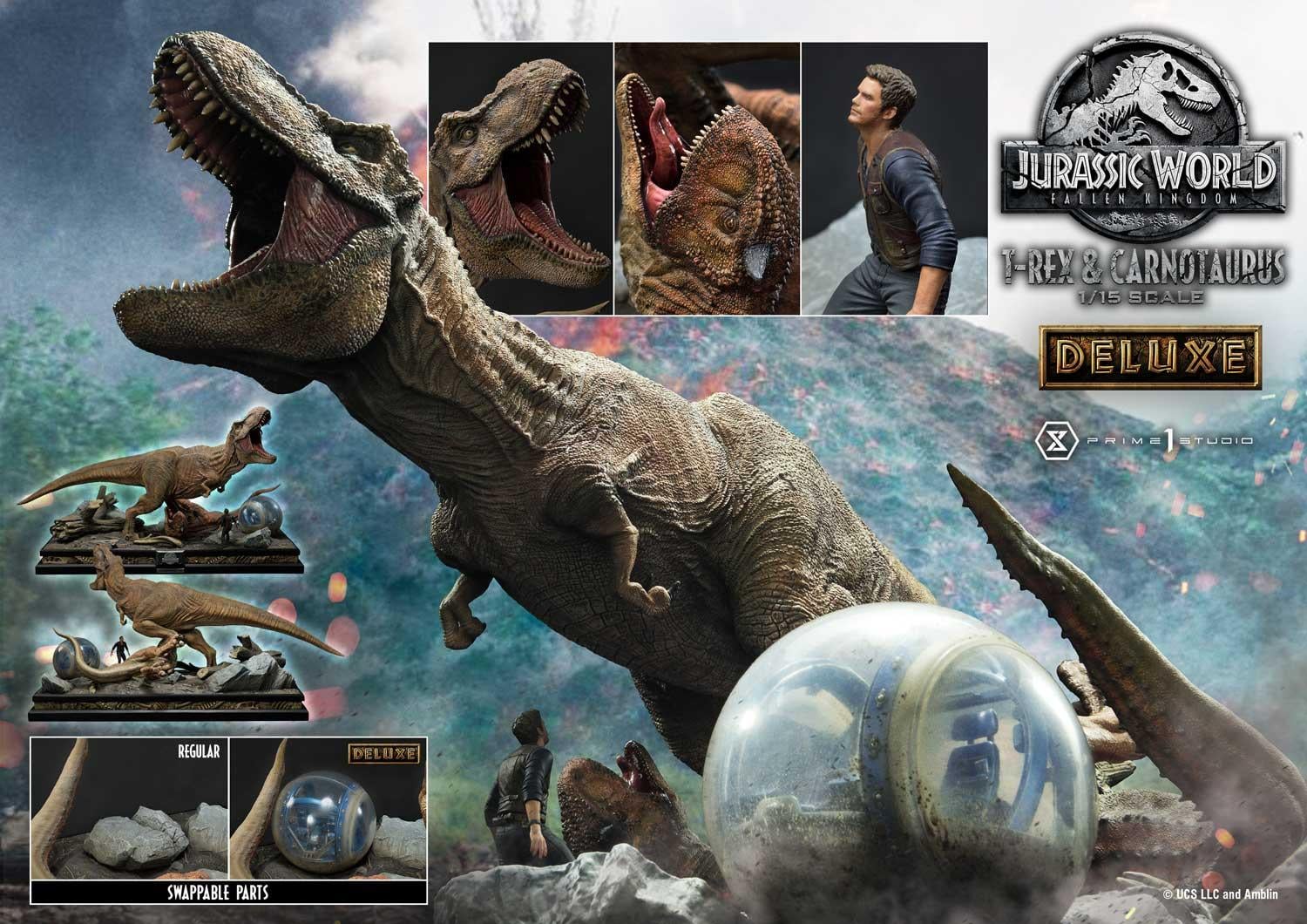 Tyrannosaurus-Rex & Carnotaurus 1/15 scale Deluxe Version image 6