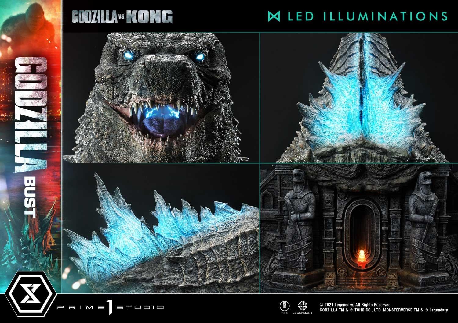 Life Size Godzilla vs Kong Godzilla Bust image 4