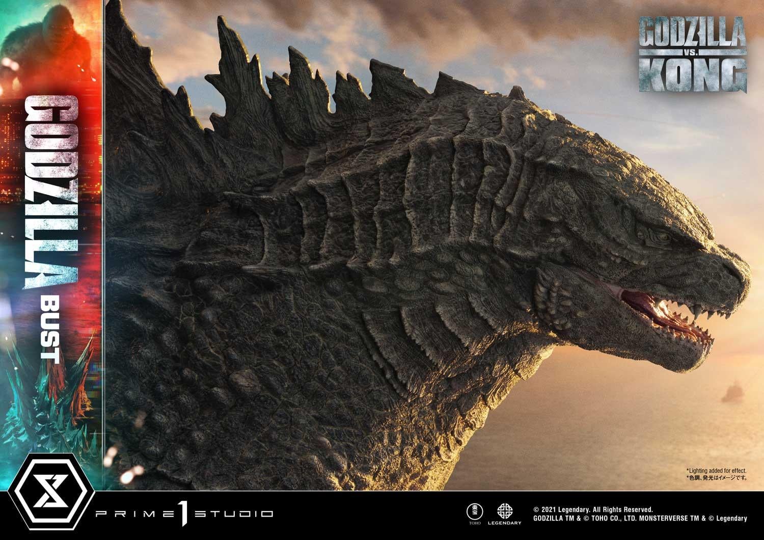 Life Size Godzilla vs Kong Godzilla Bust image 6