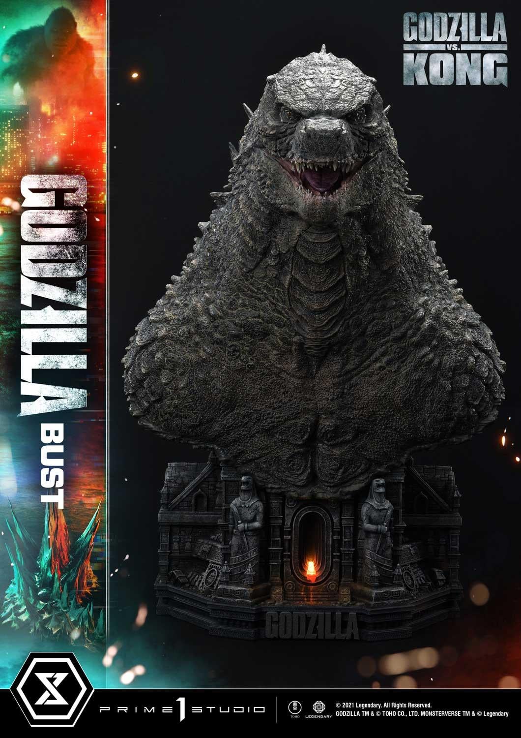 Life Size Godzilla vs Kong Godzilla Bust image 9