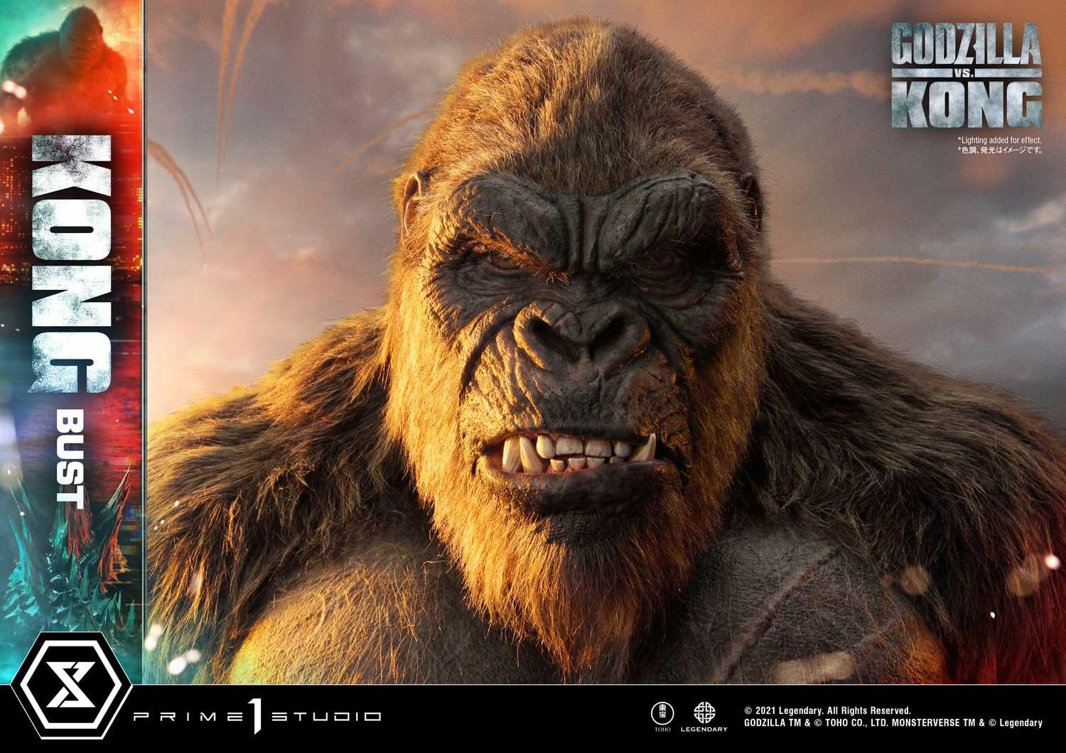 Life Size Godzilla vs Kong Kong Bust image 10