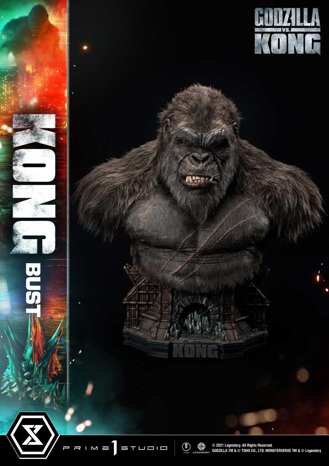 Life Size Godzilla vs Kong Kong Bust image 6