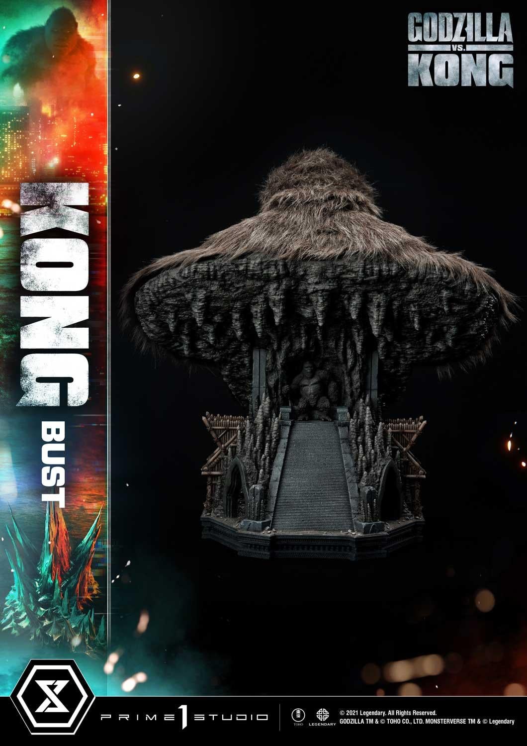 Life Size Godzilla vs Kong Kong Bust image 8