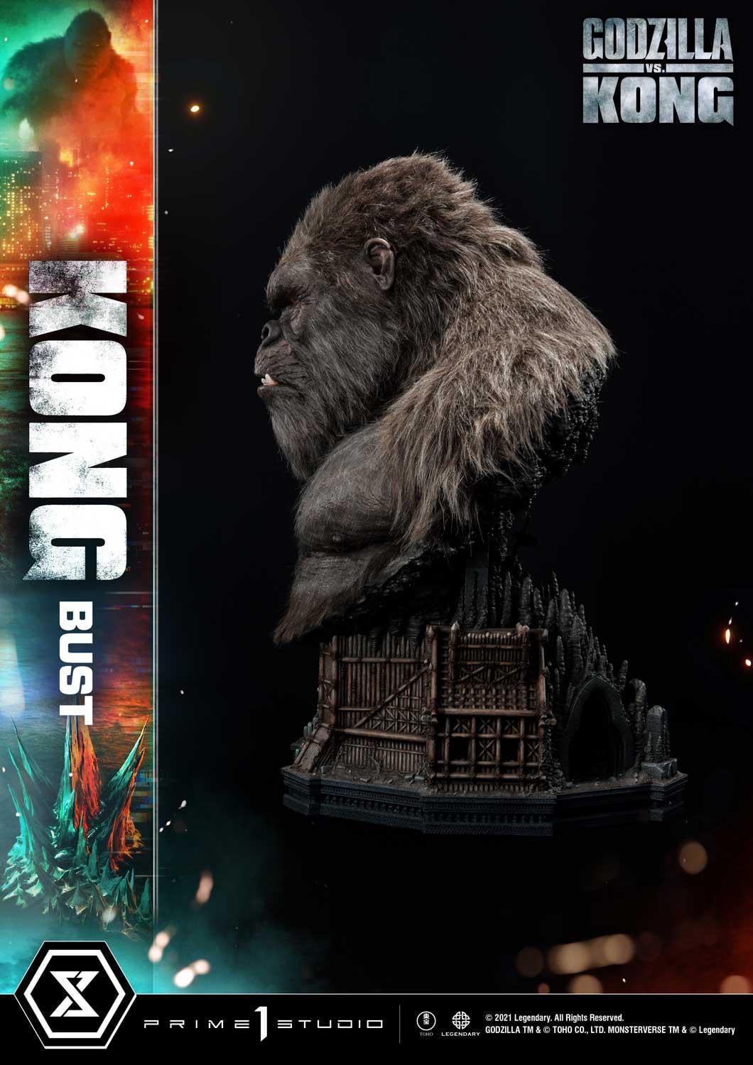 Life Size Godzilla vs Kong Kong Bust image 9