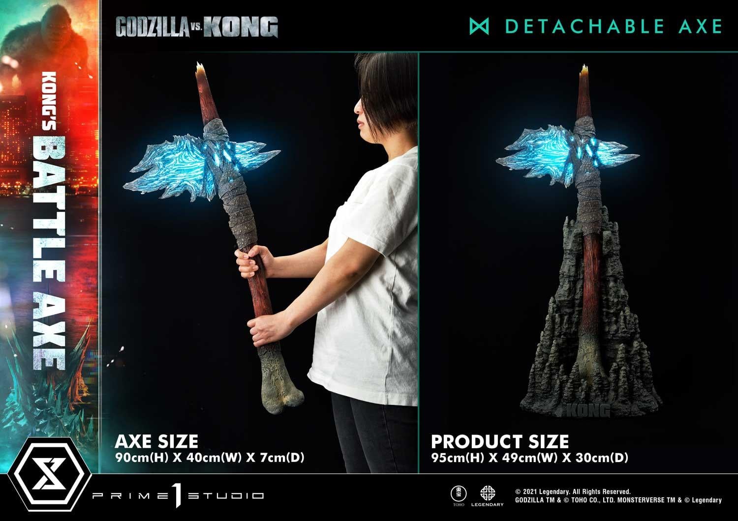Life Size Godzilla vs Kong Kong's Battle Axe image 4