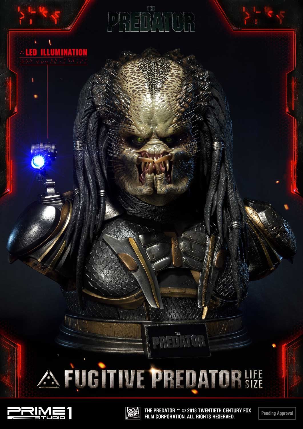 Life Size The Predator (Film) Fugitive Predator Deluxe Version image 3