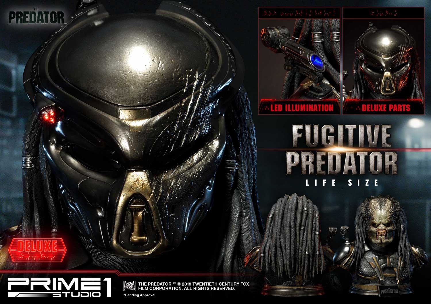 Life Size The Predator (Film) Fugitive Predator Deluxe Version image 4