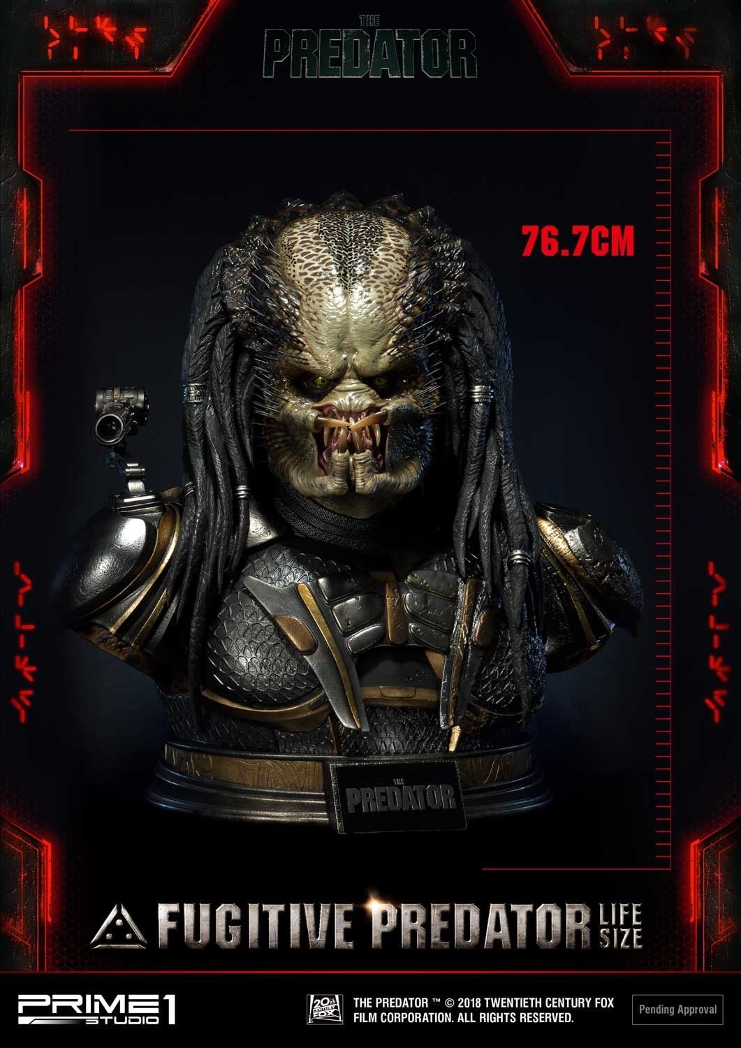 Life Size The Predator (Film) Fugitive Predator Deluxe Version image 7