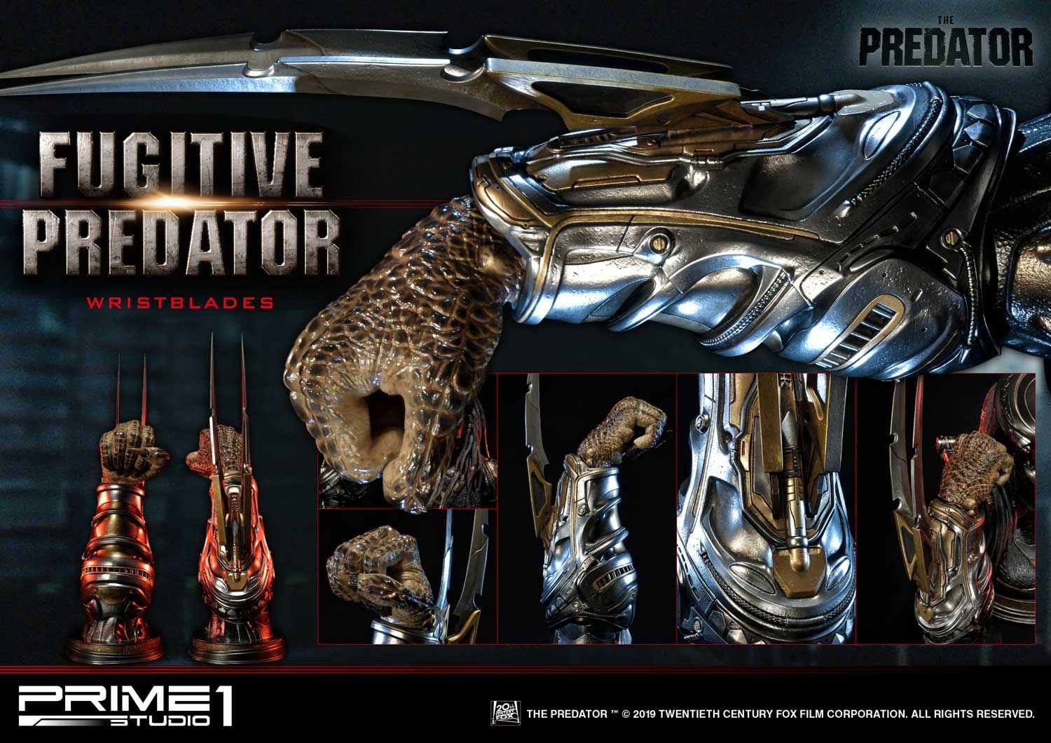 Life Size The Predator (Film) Fugitive Predator Wristblades image 3
