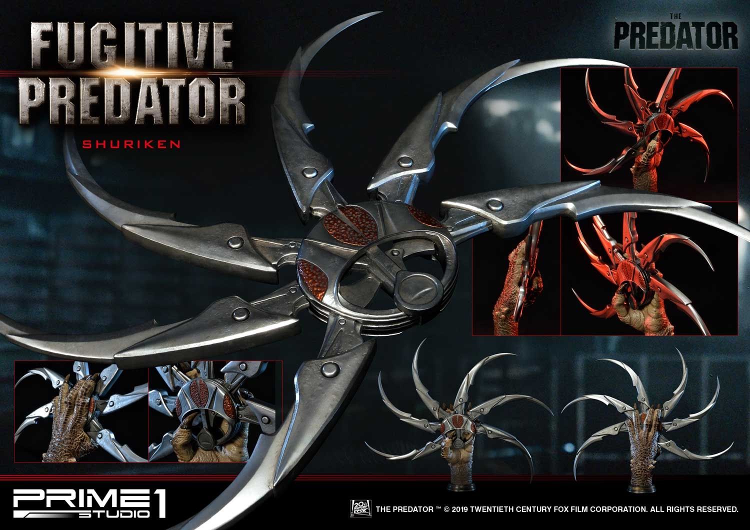 Life Size The Predator (Film) Fugitive Predator Shuriken image 3