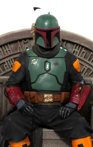 Boba Fett on Throne - Star Wars: The Mandalorian