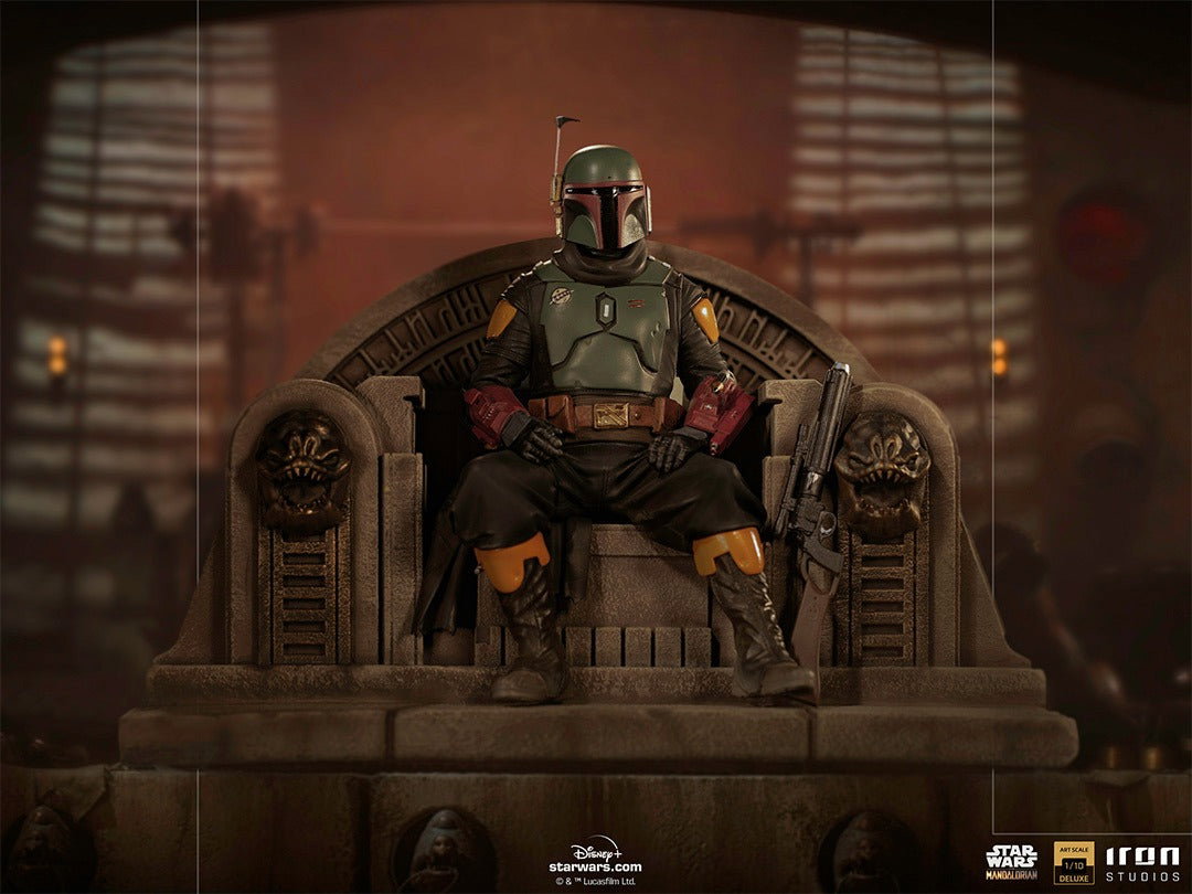 Boba Fett on Throne - Star Wars: The Mandalorian image 2