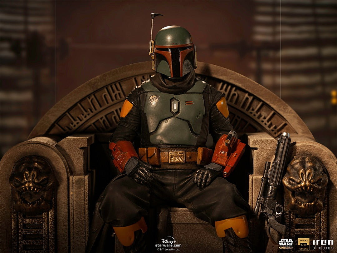 Boba Fett on Throne - Star Wars: The Mandalorian image 3