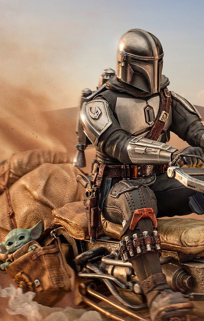 The Mandalorian on Speederbike Star Wars: The Mandalorian image 3
