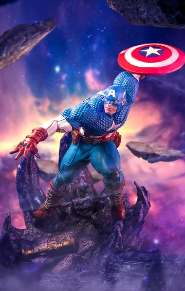 Captain America Deluxe Infinity Gauntlet Diorama BDS