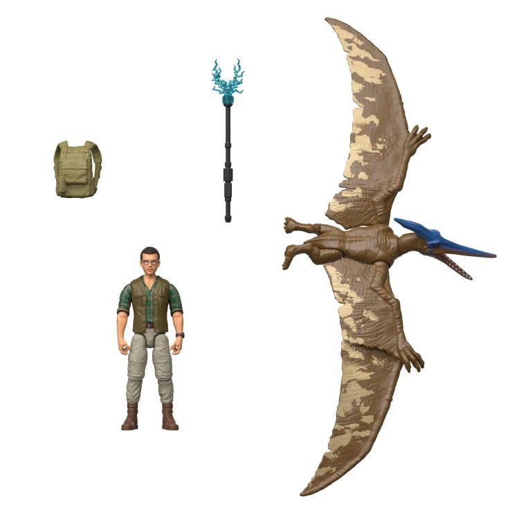 Jurassic World Rebirth Dr. Henry Loomis & Pteranodon Set image 8
