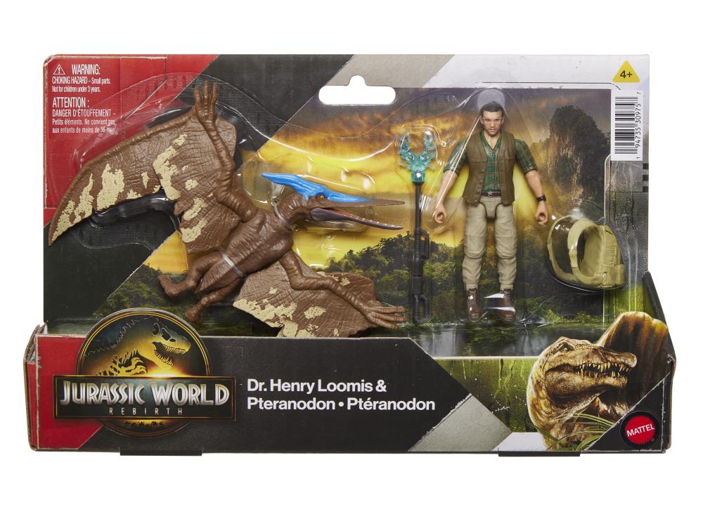 Jurassic World Rebirth Dr. Henry Loomis & Pteranodon Set image 9