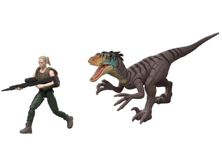 Jurassic World Rebirth Zora Bennett & Velociraptor Set image 4