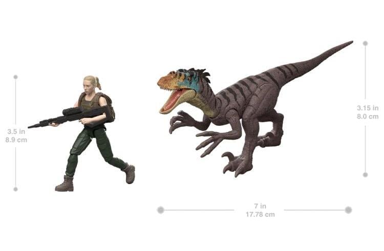 Jurassic World Rebirth Zora Bennett & Velociraptor Set image 5