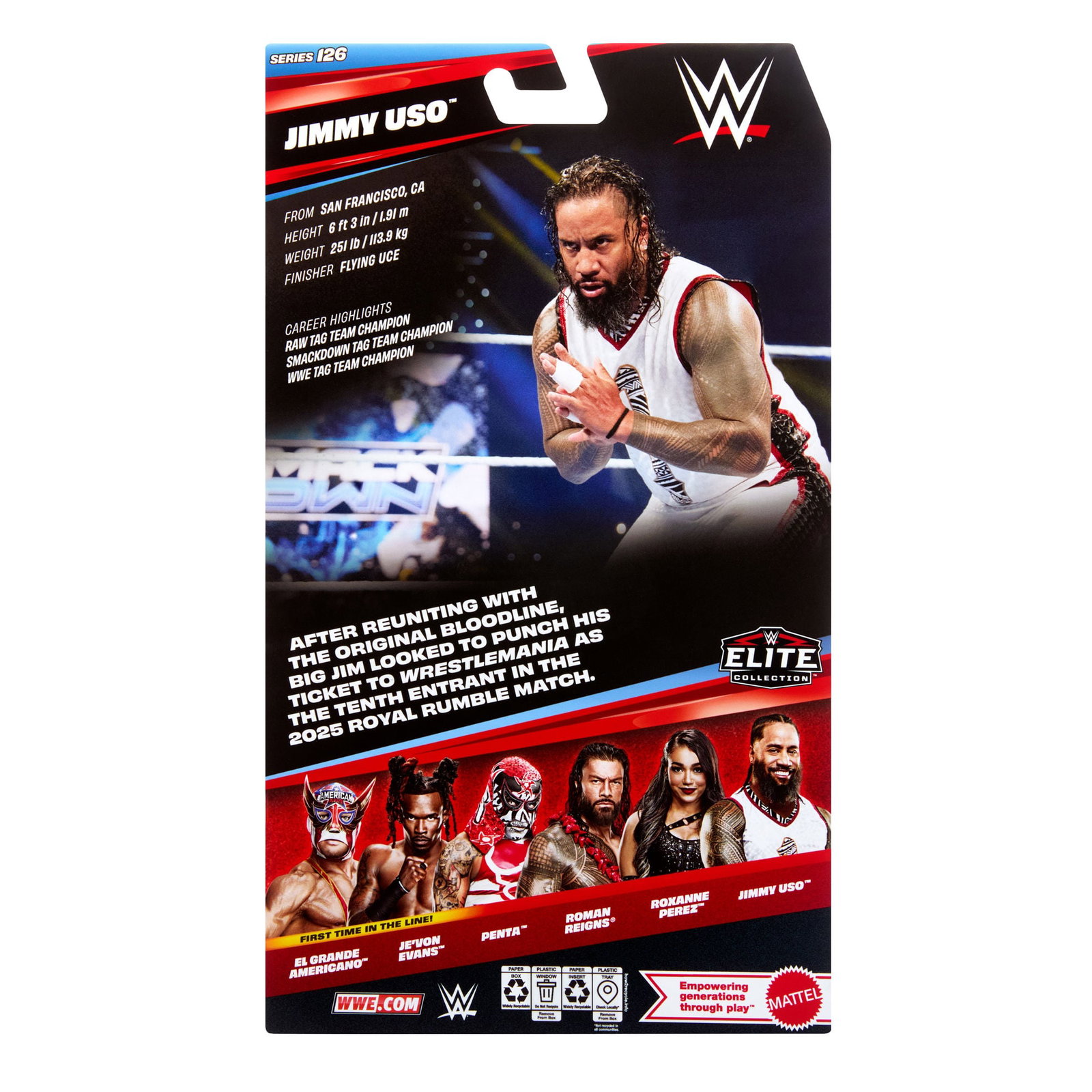 WWE Elite Collection Series 126 Jimmy Uso image 9
