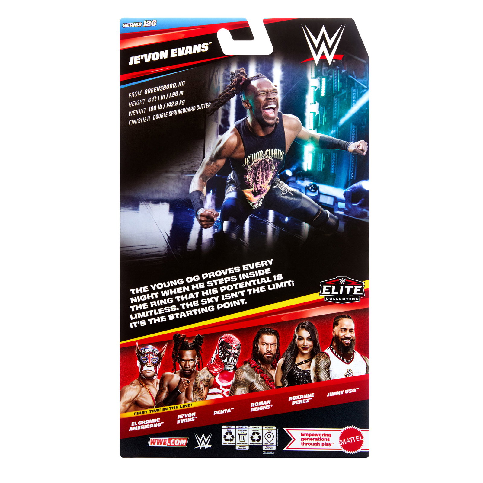 WWE Elite Collection Series 126 Je'Von Evans image 9