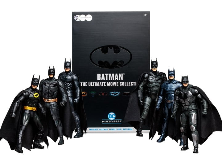 Warner Brothers 100th Anniversary DC Multiverse Batman Ultimate Movie Collection Six-Pack image 1