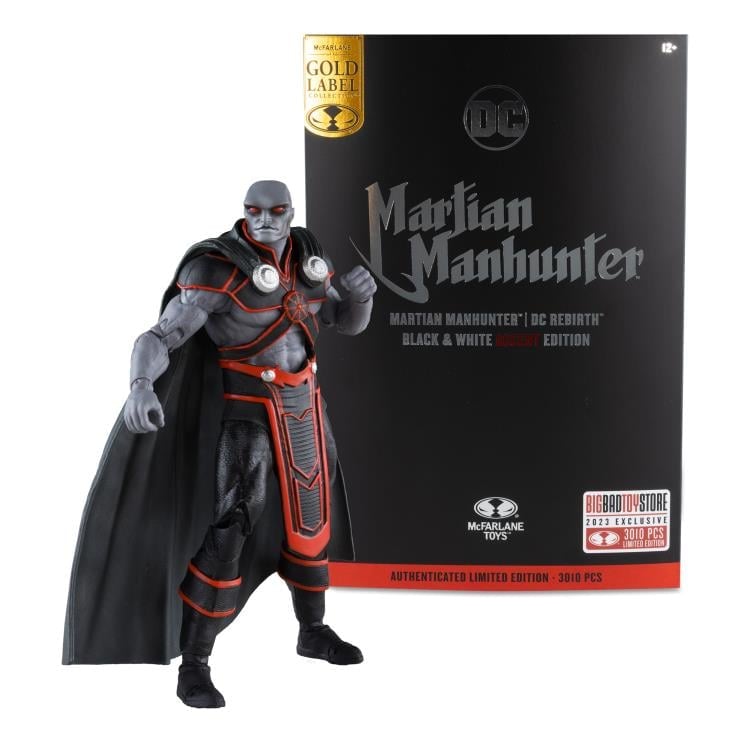 DC Rebirth DC Multiverse Martian Manhunter BBTS Exclusive Limited Black & White Accent Edition image 10