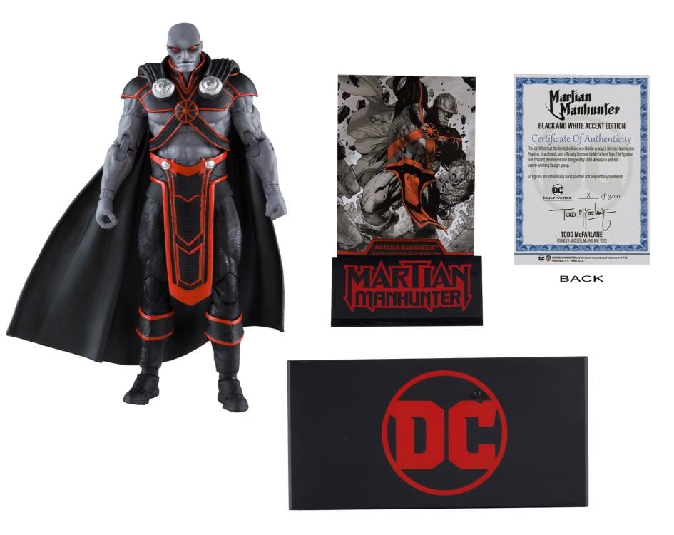 DC Rebirth DC Multiverse Martian Manhunter BBTS Exclusive Limited Black & White Accent Edition image 9