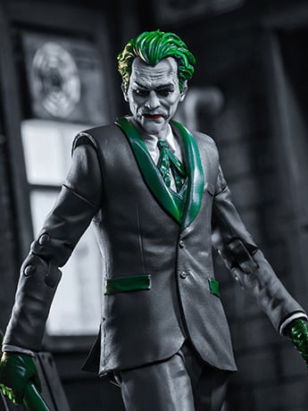 Batman: Three Jokers DC Multiverse The Joker (The Criminal) BBTS Exclusive Limited Black & White Accent Edition image 2