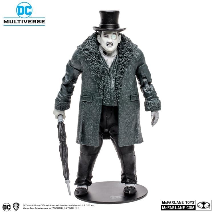 Batman: Arkham City DC Multiverse Gold Label The Penguin (Black & White) Exclusive (Collect to Build: Solomon Grundy) image 3