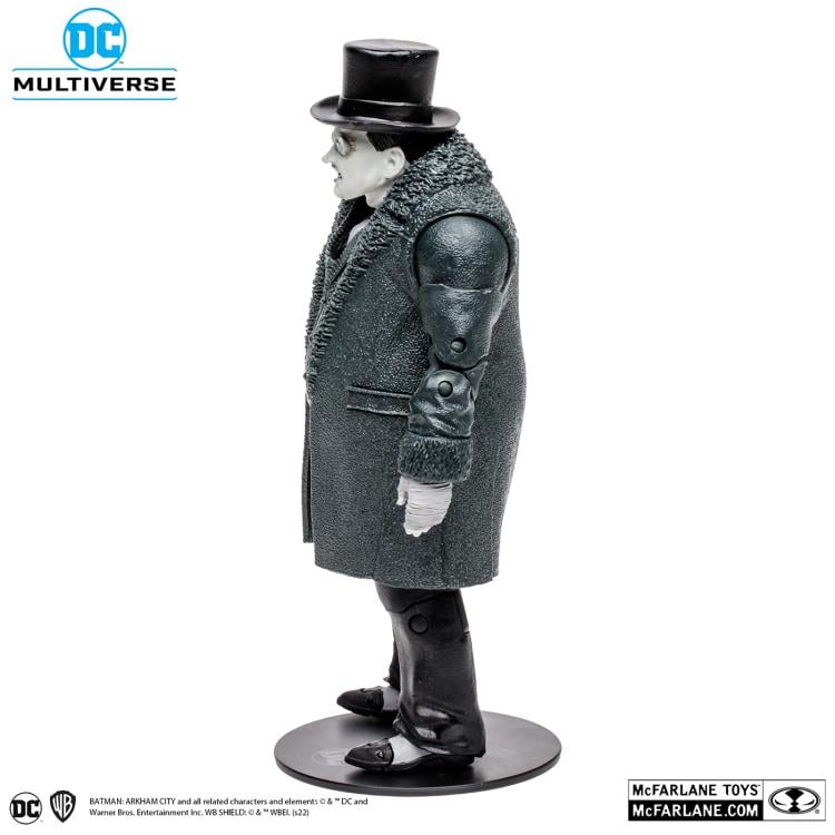 Batman: Arkham City DC Multiverse Gold Label The Penguin (Black & White) Exclusive (Collect to Build: Solomon Grundy) image 4