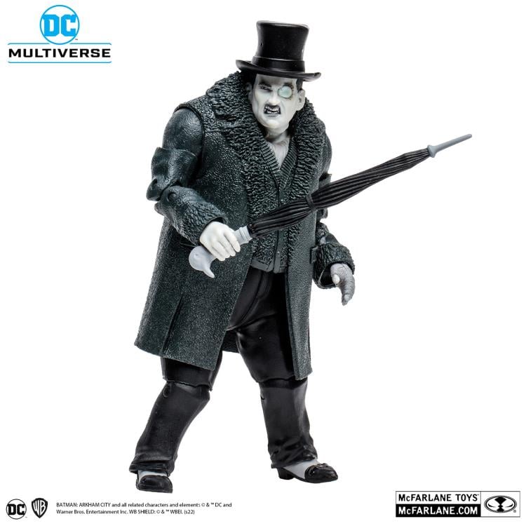 Batman: Arkham City DC Multiverse Gold Label The Penguin (Black & White) Exclusive (Collect to Build: Solomon Grundy) image 7