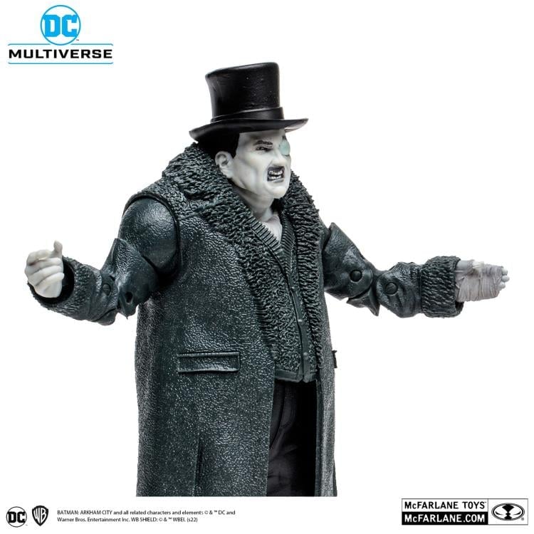 Batman: Arkham City DC Multiverse Gold Label The Penguin (Black & White) Exclusive (Collect to Build: Solomon Grundy) image 8