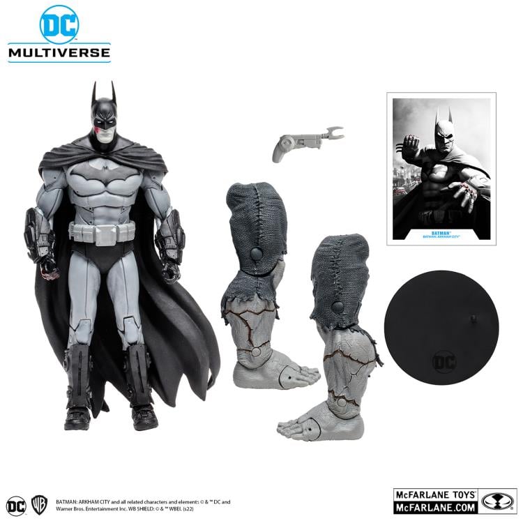 Batman: Arkham City DC Multiverse Gold Label Batman (Black & White) Exclusive (Collect to Build: Solomon Grundy) image 9