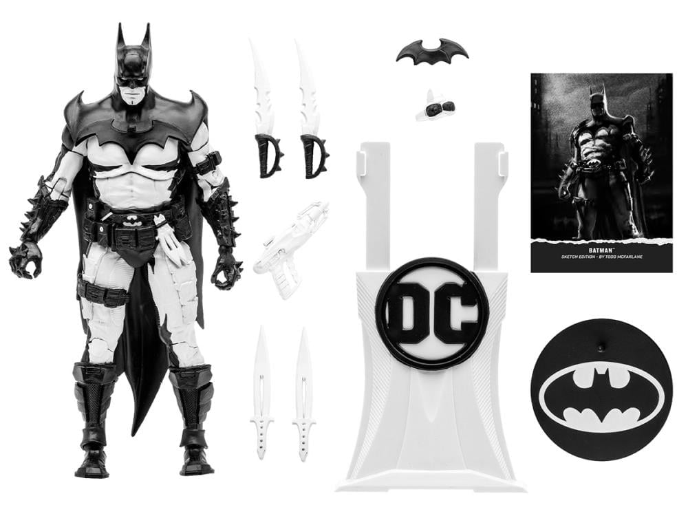 DC Comics DC Multiverse Gold Label Batman Designed by Todd McFarlane (Sketch Edition) Exclusive image 10