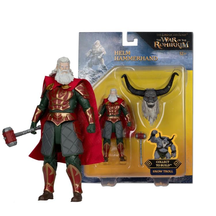 The Lord of the Rings: The War of the Rohirrim 4" Helm Hammerhand (Snow Troll Build-a-Figure) image 7
