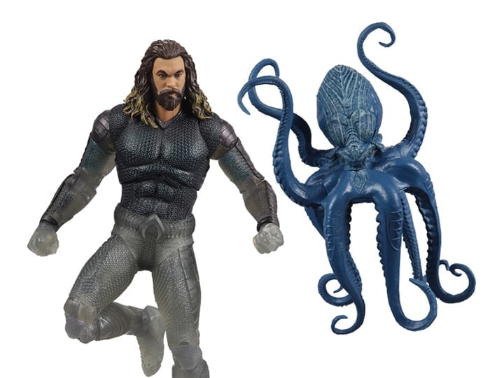 Aquaman and the Lost Kingdom DC Multiverse Gold Label Aquaman (Stealth Suit) with Topo Exclusive image 1