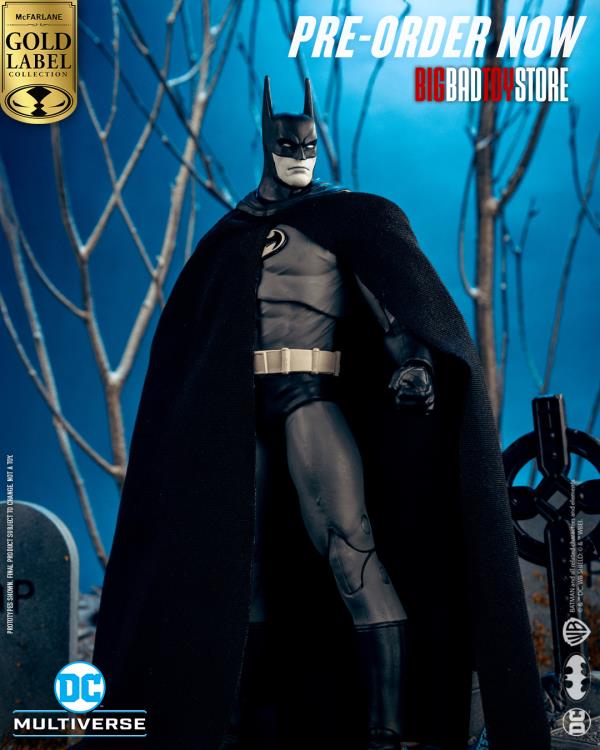 Batman: Year Two DC Multiverse Gold Label Batman BBTS Exclusive Limited Black & White Accent Edition image 4