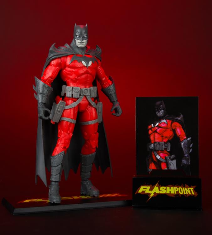 Flashpoint DC Multiverse Batman (Thomas Wayne) BBTS Exclusive Limited Black & White Accent Edition image 8