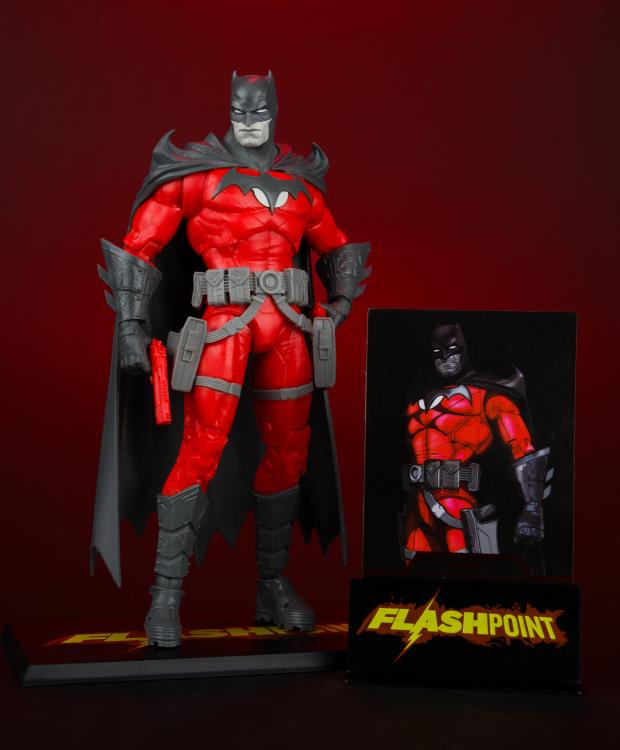 Flashpoint DC Multiverse Batman (Thomas Wayne) BBTS Exclusive Limited Black & White Accent Edition image 9