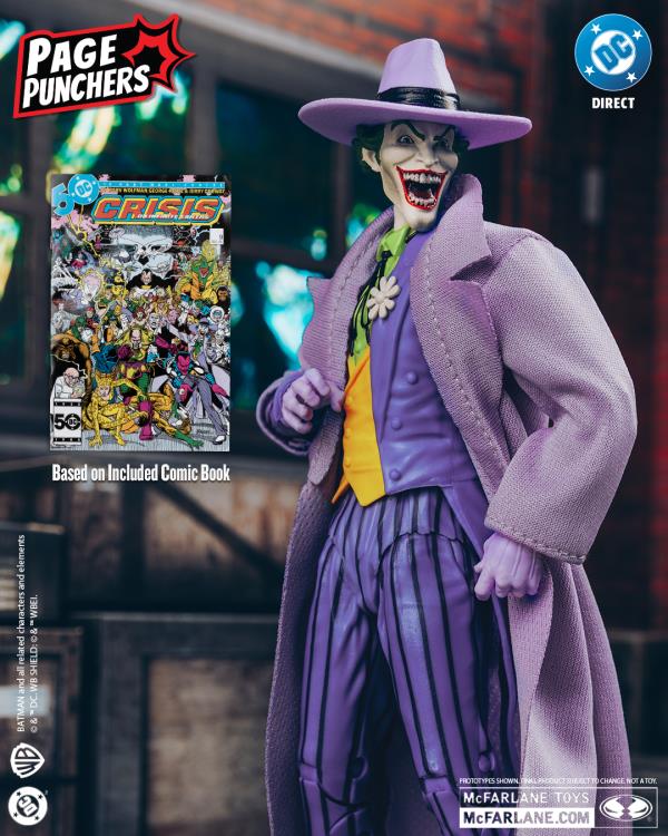 Crisis on Infinite Earths DC Page Punchers The Joker with Comic image 3