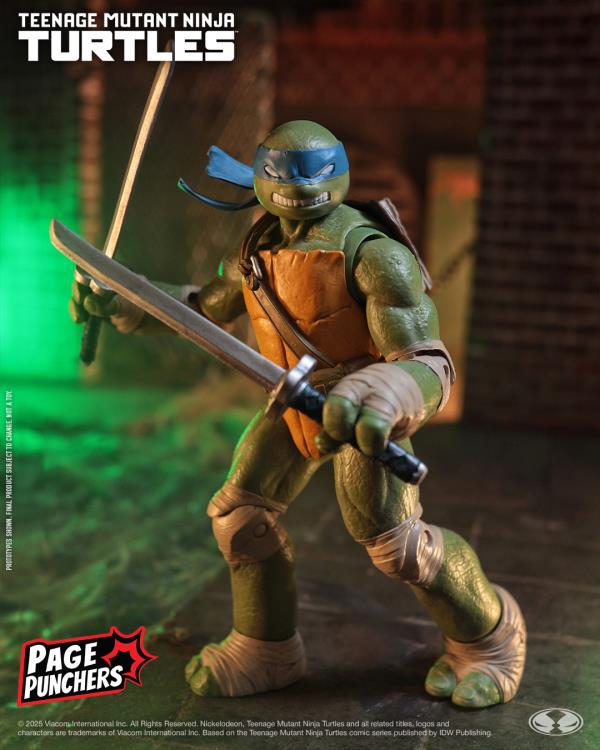 Teenage Mutant Ninja Turtles Page Punchers Leonardo with Comic image 4